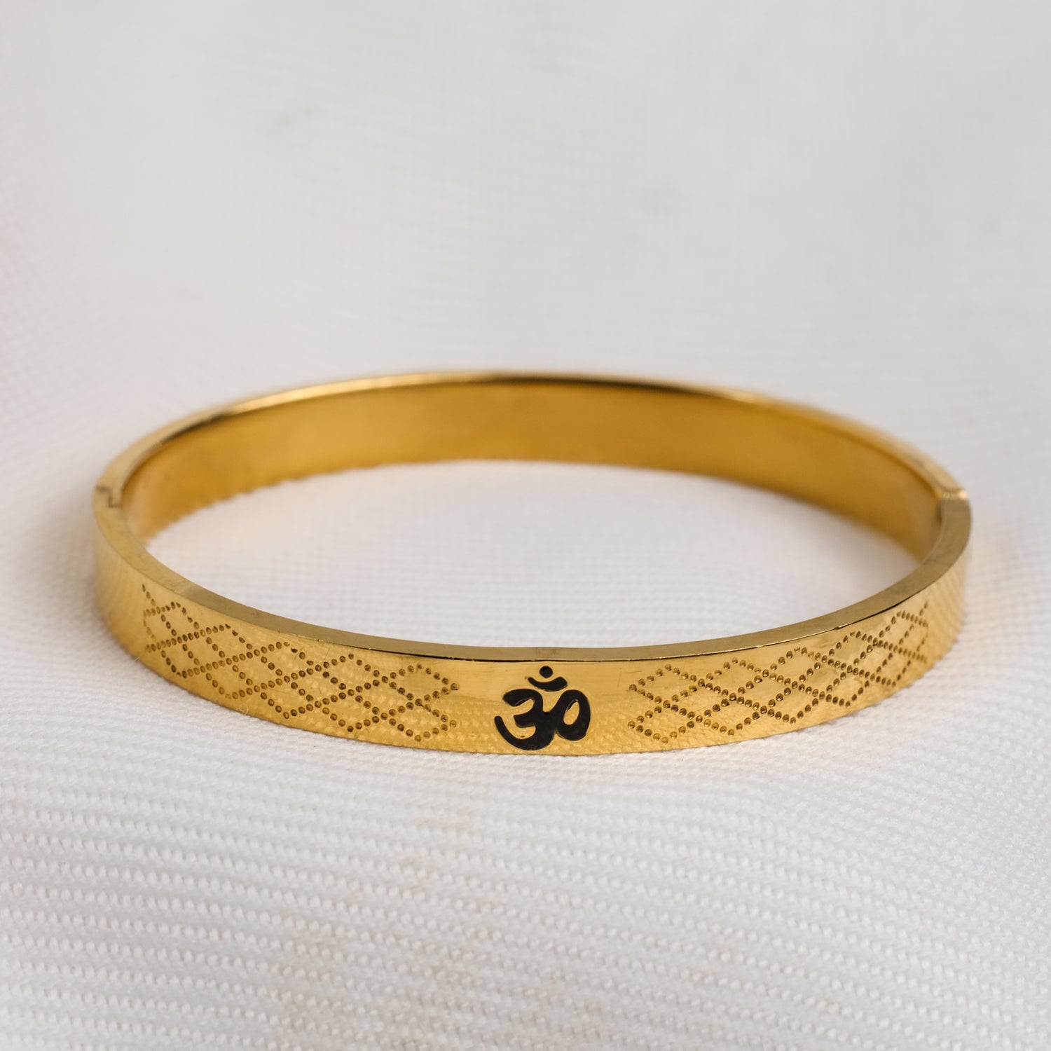The Resilience Kada ( 18 K Gold Plated ) - Om 1