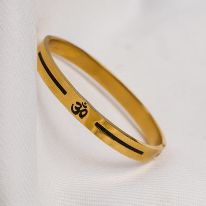 The Resilience Kada ( 18 K Gold Plated ) - Om2