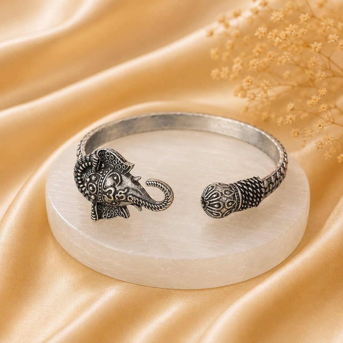 Ganpati Trident Kada – Wisdom, Power &amp; Protection