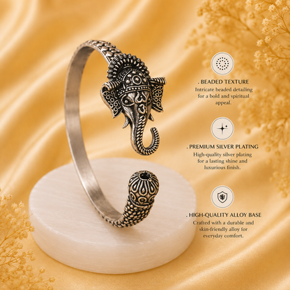 Ganpati Trident Kada – Wisdom, Power &amp; Protection