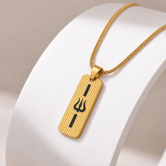 The Resilience Locket With Chain - Trishul
