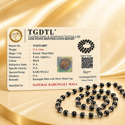 The Original Karungali Mala (In Pure Silver)