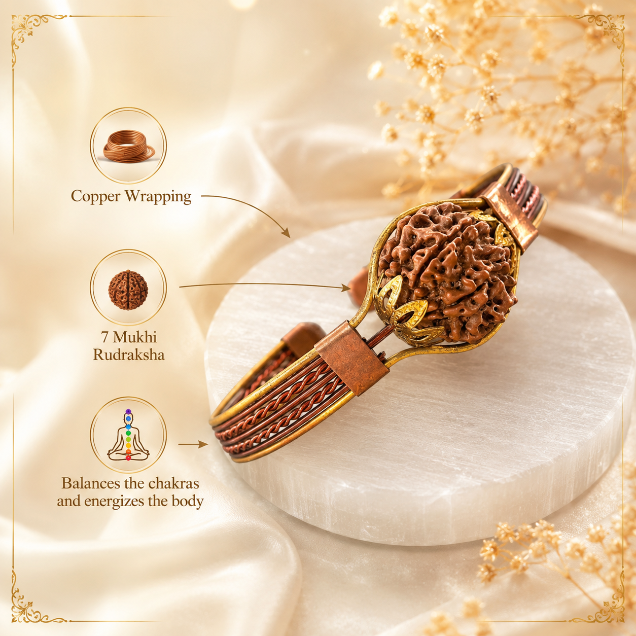 Mahalakshmi Rudraksha Kada