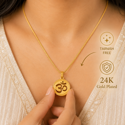 The Resilience Locket With Chain - Om
