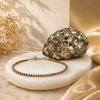 Raw Pyrite Anklet & Raw Pyrite Stone Combo