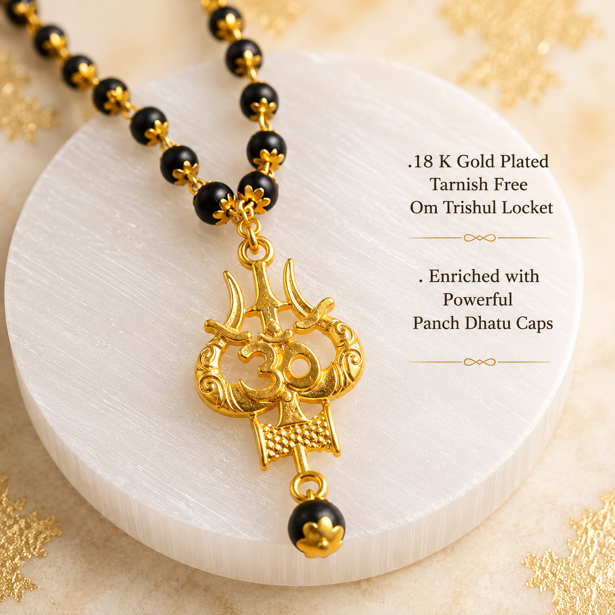 The Original Karungali Mala with 18 K Gold Plating