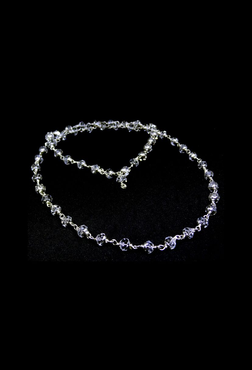 Himalayan Diamond Cut Sphatik Crystal Mala 9 mm