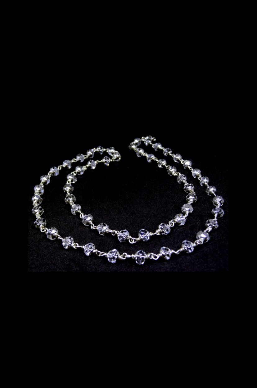 Himalayan Diamond Cut Sphatik Crystal Mala 9 mm