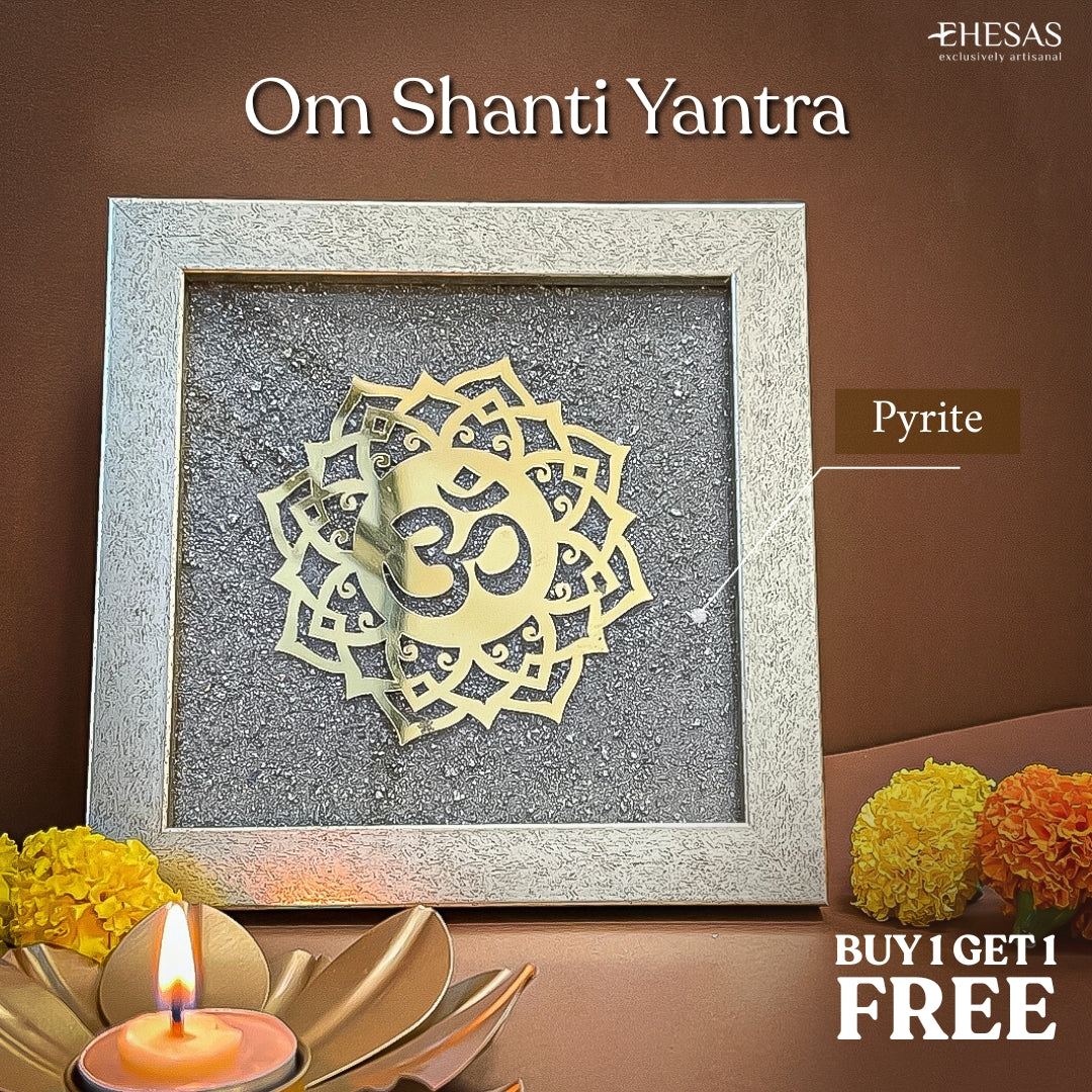 Om Shanti Yantra - Calm Balanced &amp; Protective Atmosphere