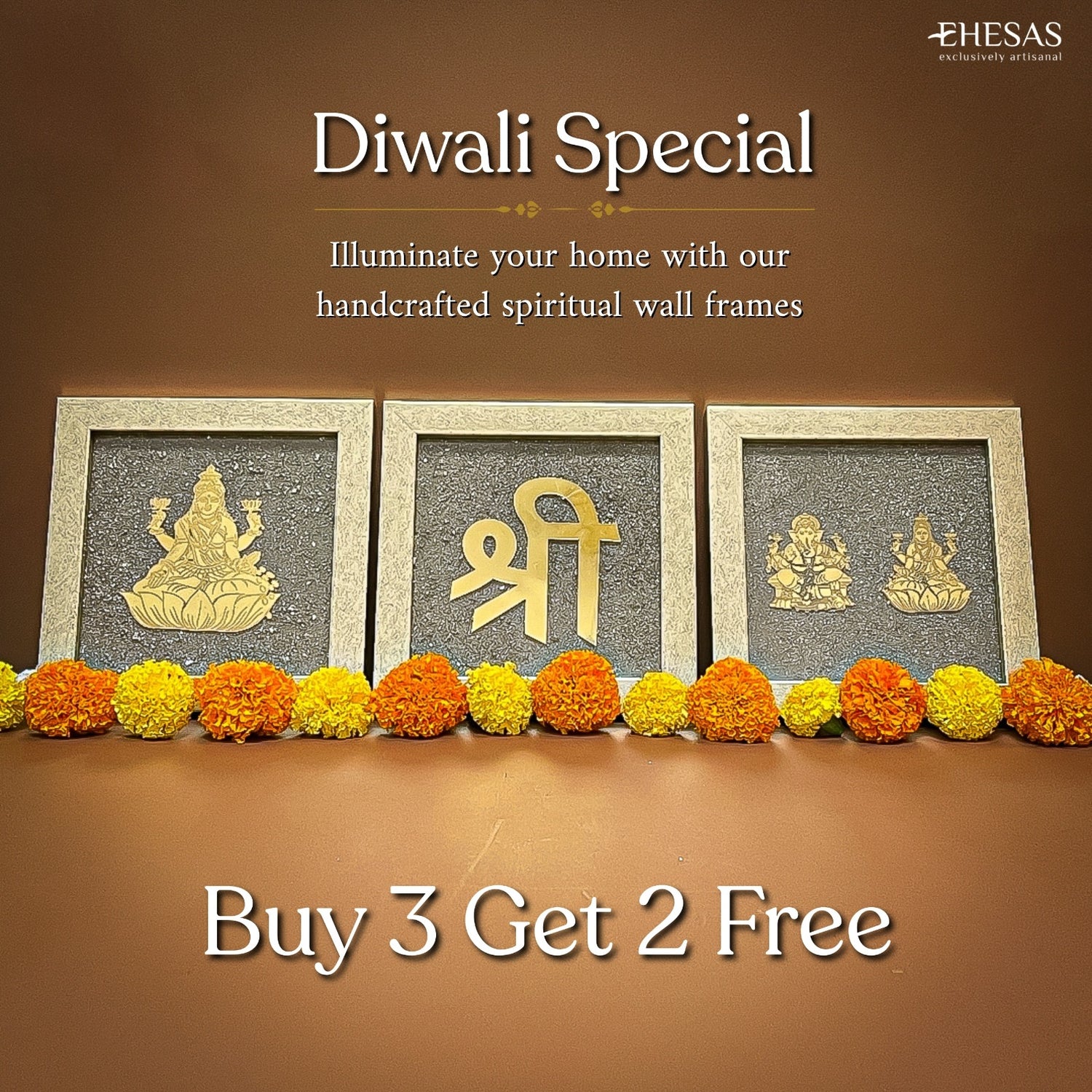 Auspicious Wealth Frames - Buy 1 Get 1 Free