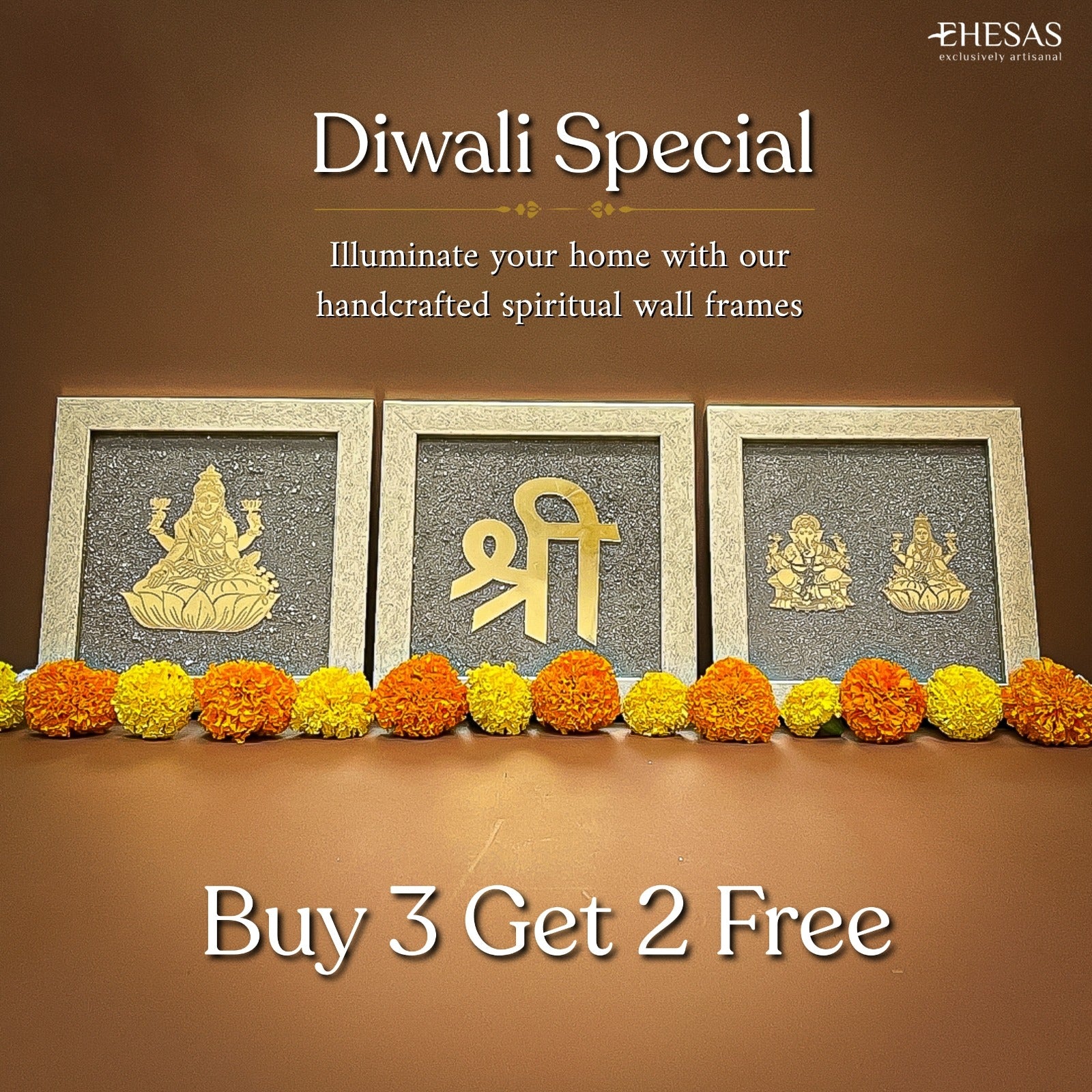 Auspicious Wealth Frames - Buy 1 Get 1 Free