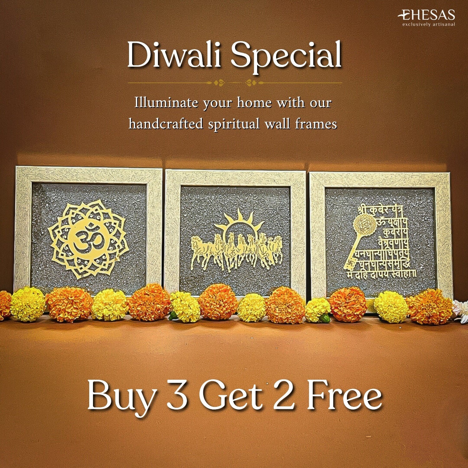 Auspicious Wealth Frames - Buy 1 Get 1 Free