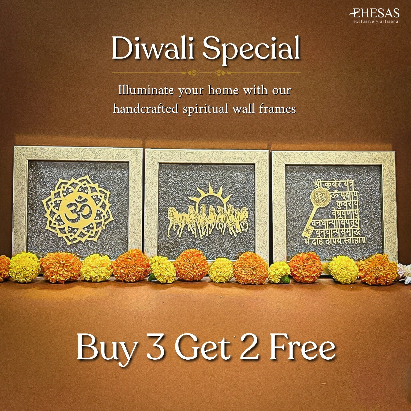 Auspicious Wealth Frames - Buy 1 Get 1 Free