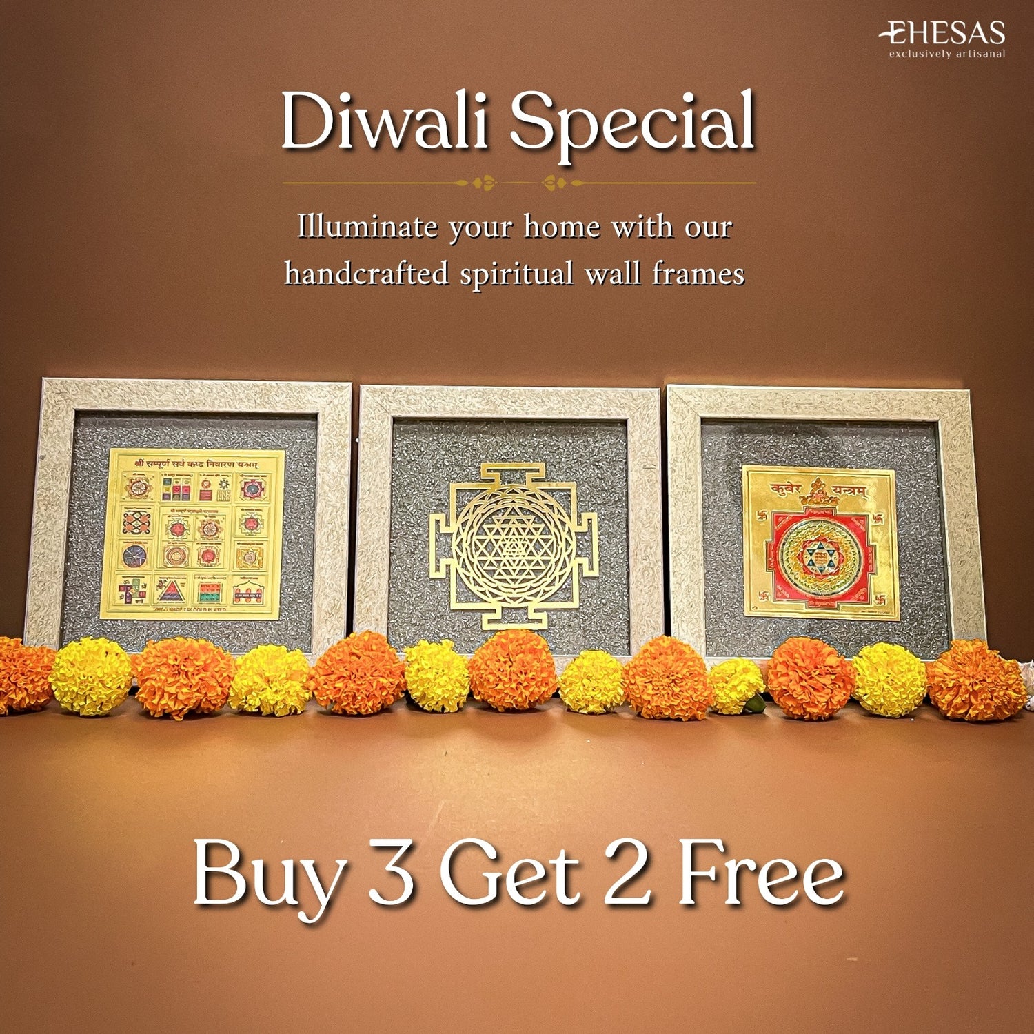 Auspicious Wealth Frames - Buy 1 Get 1 Free