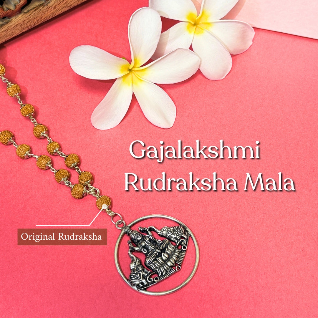 Gajalakshmi Rudraksha Mala