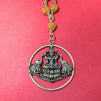 Gajalakshmi Rudraksha Mala - Free Rudraksha Bracelet