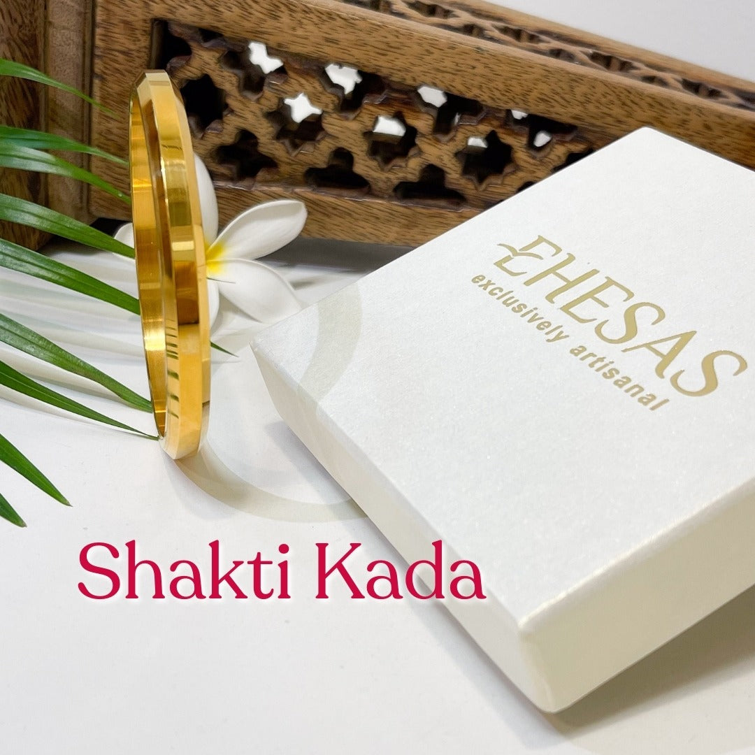 Shakti Kada – 18K Gold Plated (Edged)