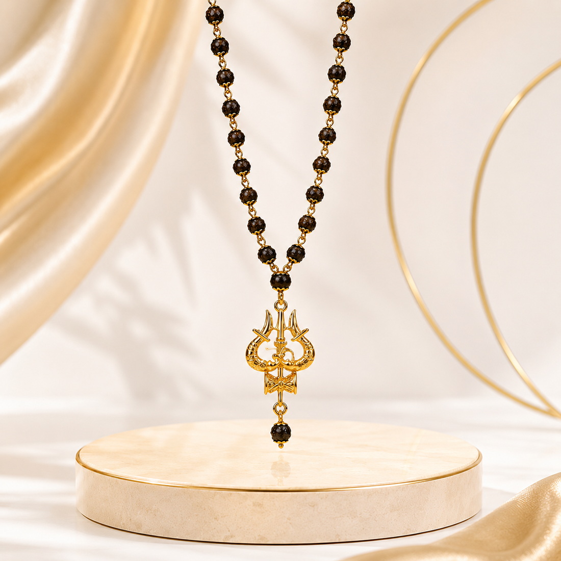 The Original Karungali Mala with 18 K Gold Plating
