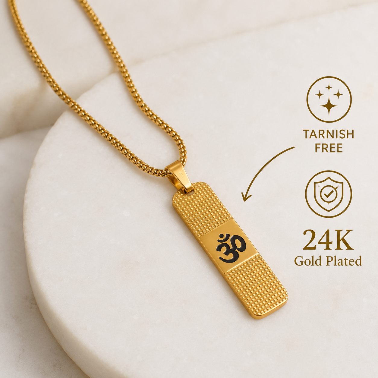 The Resilience Locket With Chain - Om2