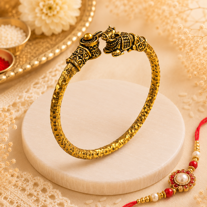 Shiv Nandi Kada (Remove all Obstacles) - Gold Plated
