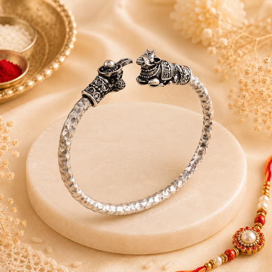 Shiv Nandi Kada (Remove all Obstacles) - Silver Plated
