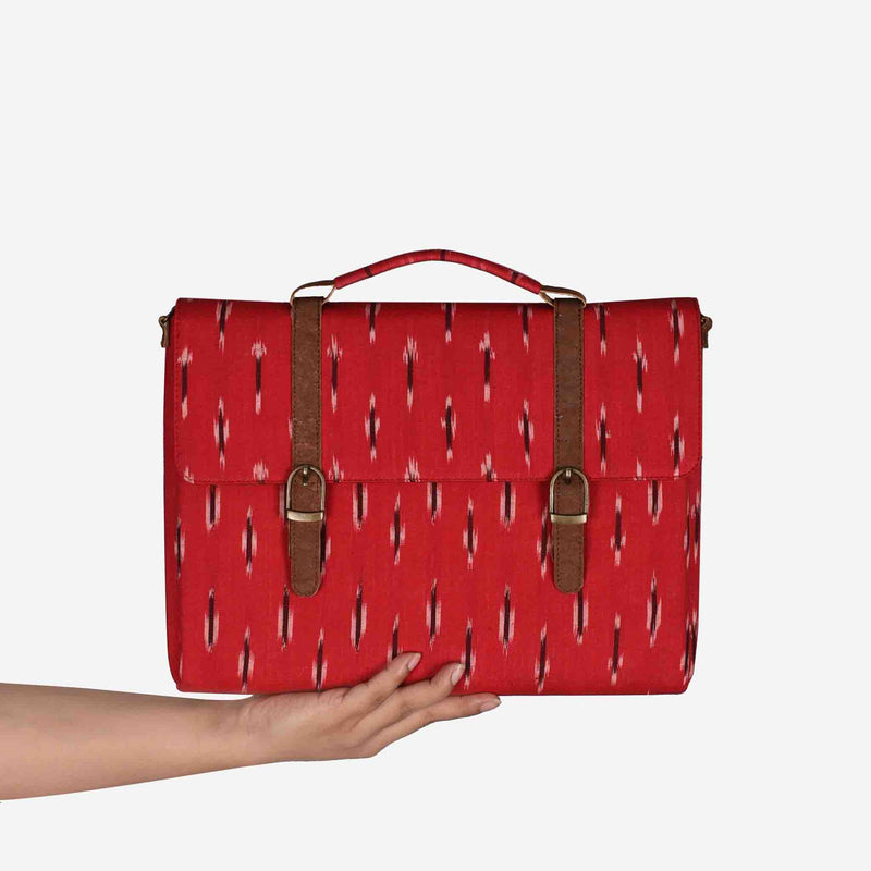 Red IKAT Weave Laptop Sleeve