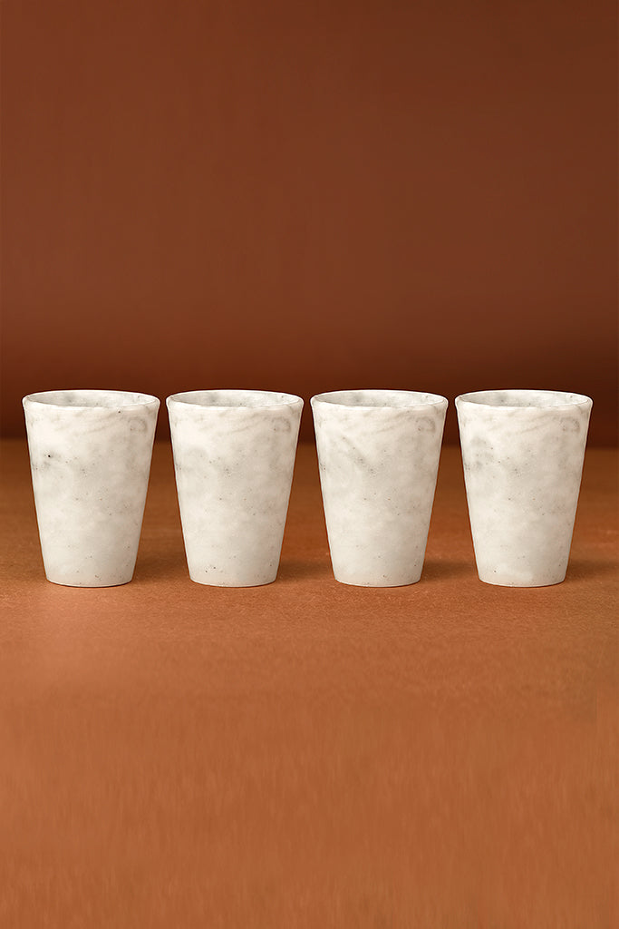 Set of 4 Marble Glasses