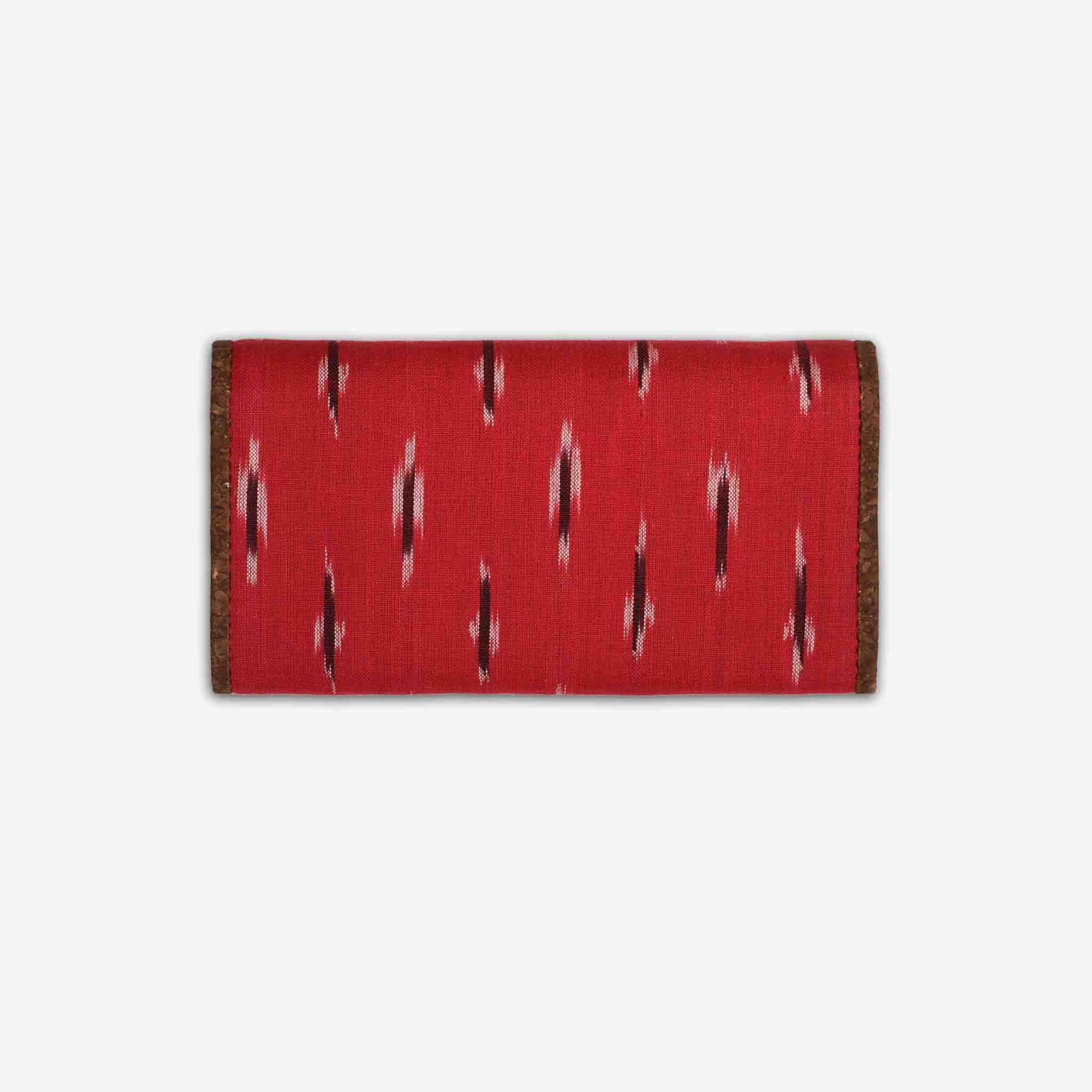 Red Ikat Vegan Women’s wallet