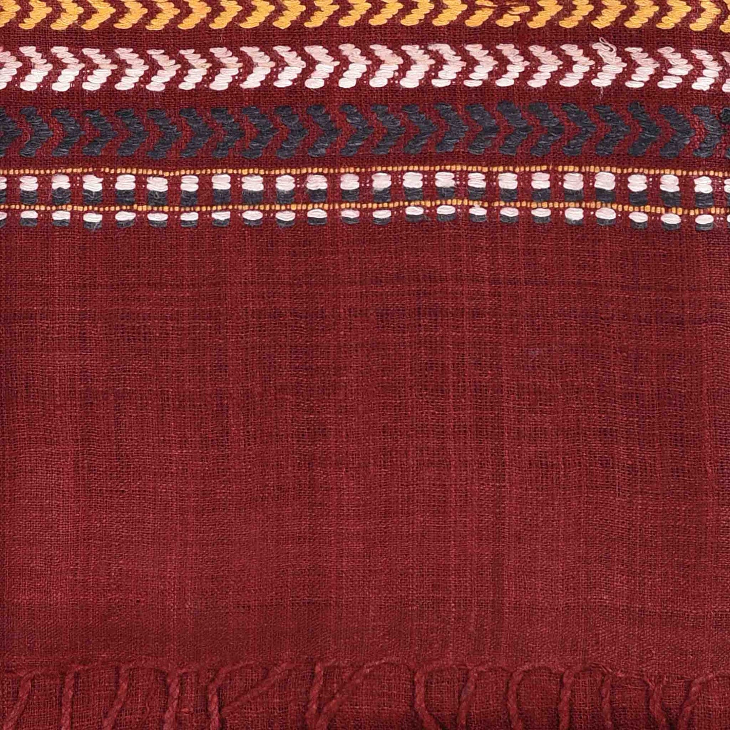 Mechuka Red Silk Scarf / Stole