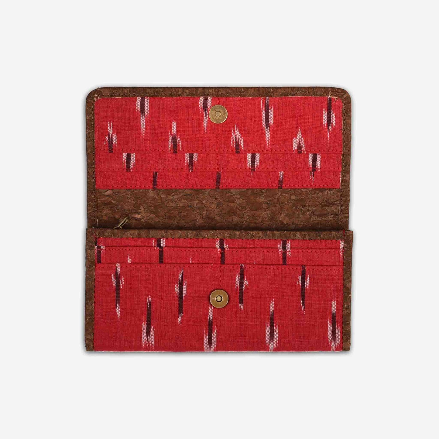Red Ikat Vegan Women’s wallet