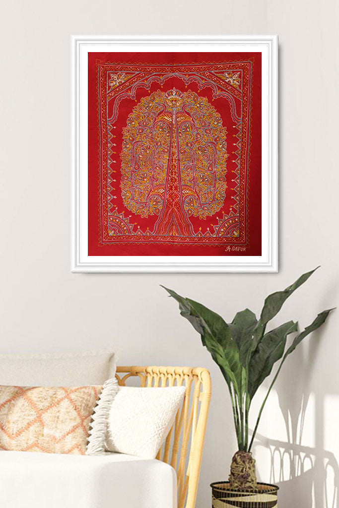 Vibrant red