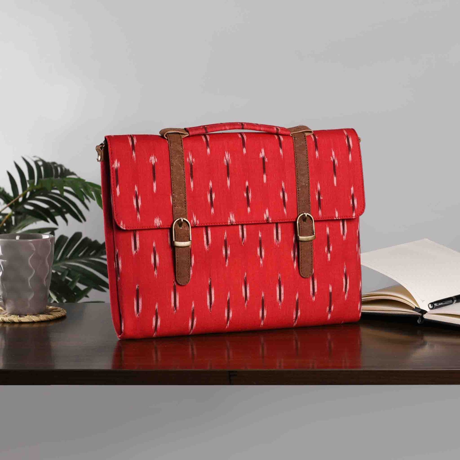 Red IKAT Weave Laptop Sleeve